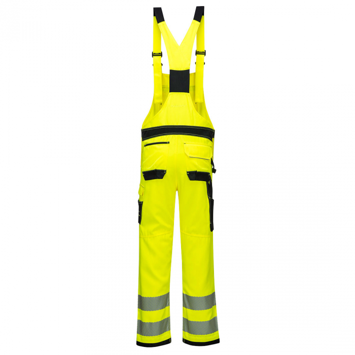 PW3 HI VIS BIB & BRACE, Salopeta cu pieptar din poliester si bumbac [2]