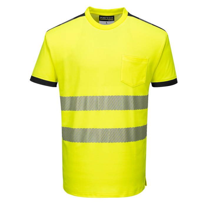 PW3 HIVIS S/S, Tricou din bumbac si poliester, 175 g/mp [3]