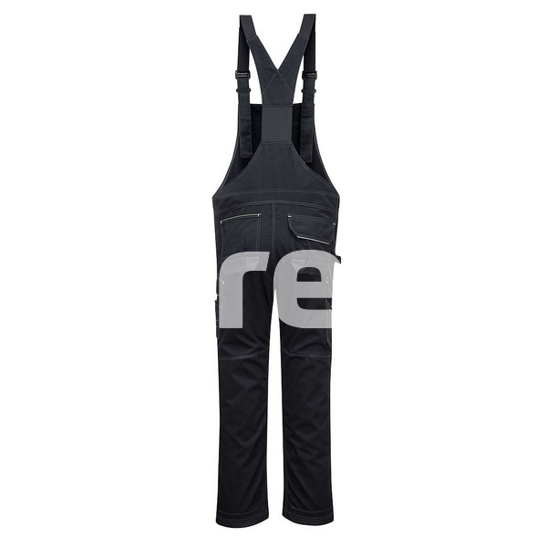 BIB & BRACE WORK, Pantaloni cu pieptar din poliester si bumbac [2]