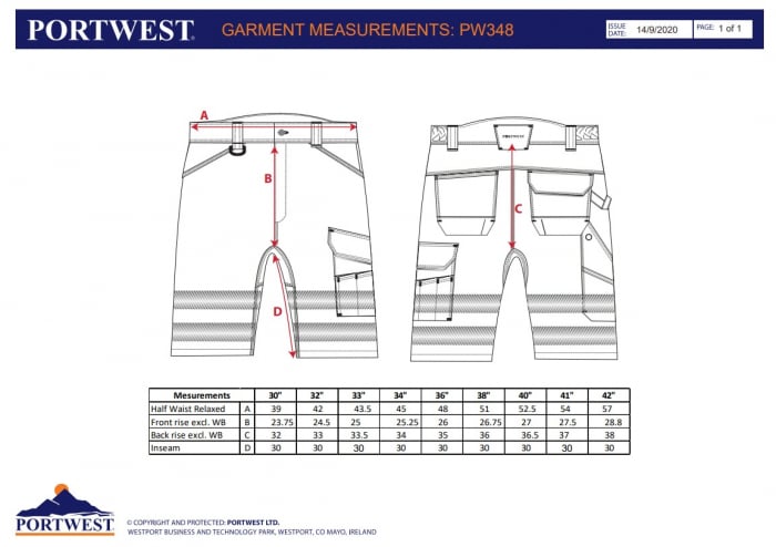 PW3 - 348, Pantaloni scurți Hi-Vis din Titanmill Plus, 65% poliester, 35% bumbac, 300 g/mp [3]