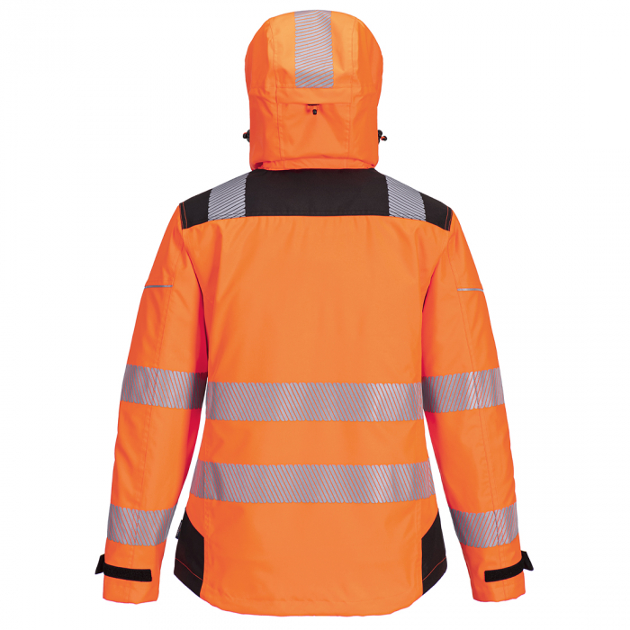 PW3 - 389, Jachetă HI-VIS de ploaie pentru femei, din  poliester, 300D Oxford și PU [4]