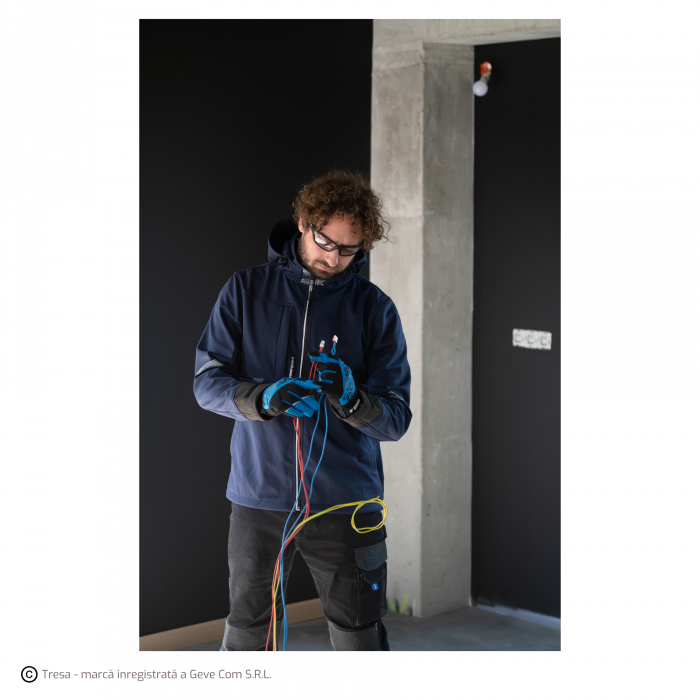 PYTHON, Jachetă softshell impermeabilă din poliester reciclat, membrană PU și imprimeu Grafen, 170 g/mp [7]