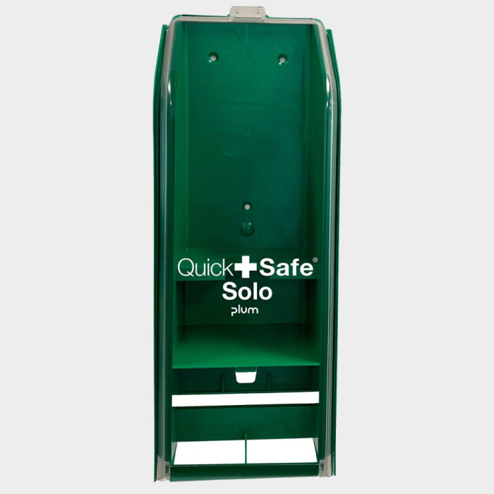 QUICKSAFE SOLO, Statie de prim ajutor cu solutie spalare ochi si rezerva plasturi [2]