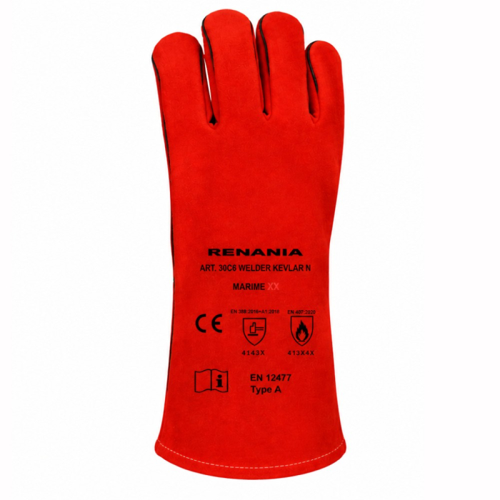 RENANIA NEW WELDER KEVLAR, Mănuși de sudură din piele ignifugată [4]