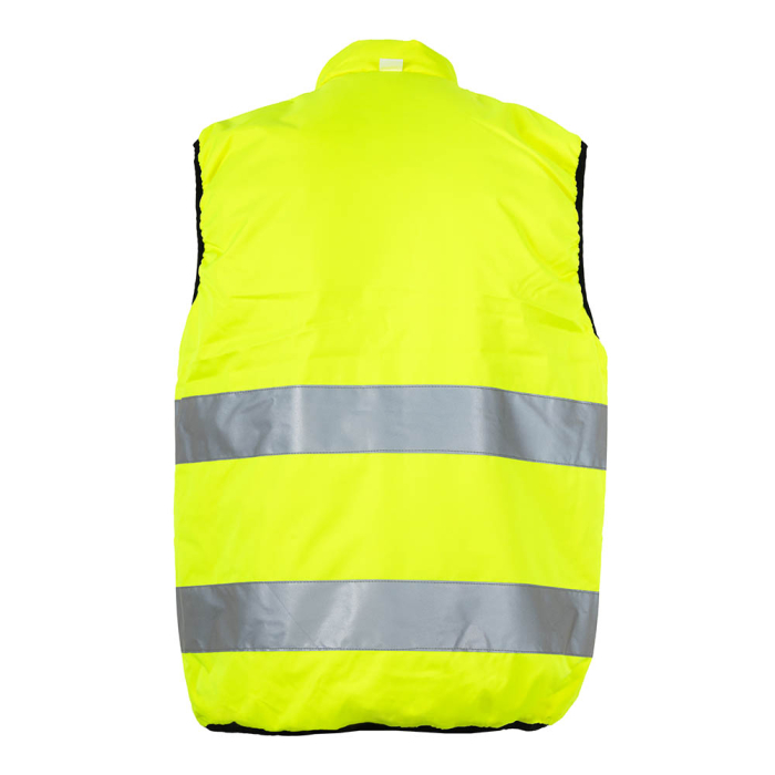 REVERSO, Vestă matlasată reversibilă din poliester Oxford 300D cu membrană PU, căptușeală termică din poliester, benzi reflectorizante [9]