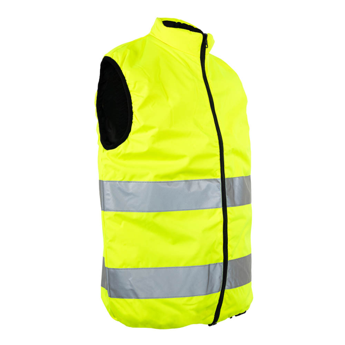 REVERSO, Vestă matlasată reversibilă din poliester Oxford 300D cu membrană PU, căptușeală termică din poliester, benzi reflectorizante [7]