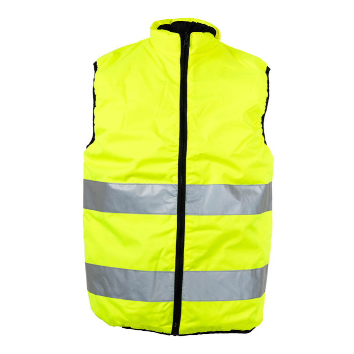 REVERSO, Vestă matlasată reversibilă din poliester Oxford 300D cu membrană PU, căptușeală termică din poliester, benzi reflectorizante [6]