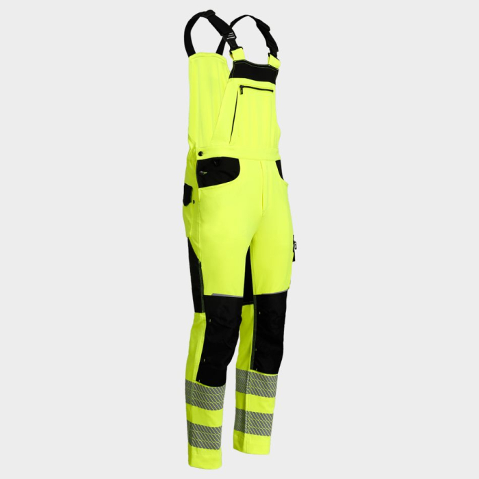 REVOLT HV 4 STRETCH, Pantaloni cu pieptar de înaltă vizibilitate din poliester 100%, stretch mecanic, 280 g/mp, Clasa 2 [7]