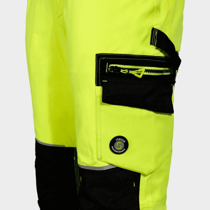 REVOLT HV 4STRETCH, Pantaloni de lucru HI-VIS din poliester mecanic întins, 280 g/mp [6]