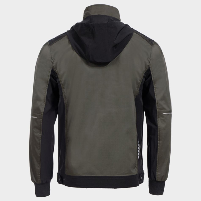 REVOLT LIGHT STRETCH GREEN, Jachetă de lucru cu glugă detașabilă din amestec poliester-bumbac și T400 cu stretch mecanic, 160 g/mp [3]