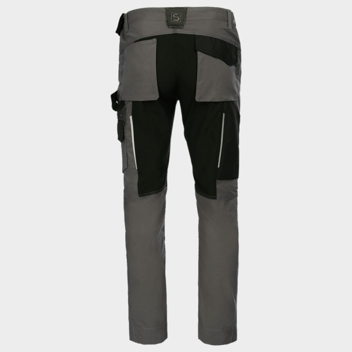 REVOLT LIGHT STRETCH GREEN, Pantaloni de lucru din poliester, bumbac și T400 cu stretch mecanic, țesătură ripstop, 160 g/mp [3]