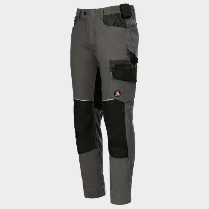 REVOLT LIGHT STRETCH GREEN, Pantaloni de lucru din poliester, bumbac și T400 cu stretch mecanic, țesătură ripstop, 160 g/mp [4]