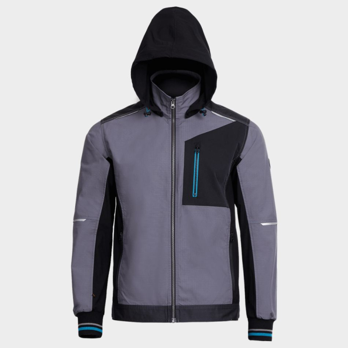REVOLT RIPSTOP STRETCH, Jachetă de lucru cu glugă detașabilă din poliester 36%, bumbac 20% și T400 44%, țesătură ripstop, 220 g/mp [7]