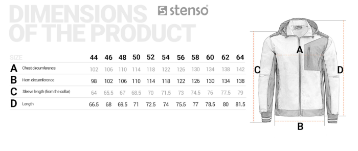 REVOLT RIPSTOP STRETCH, Jachetă de lucru cu glugă detașabilă din poliester 36%, bumbac 20% și T400 44%, țesătură ripstop, 220 g/mp [8]