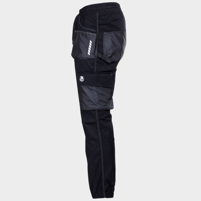 REVOLT SPORT, Pantaloni de lucru slim fit din bumbac 32%, poliester 65% și spandex 3%, 240 g/mp [3]