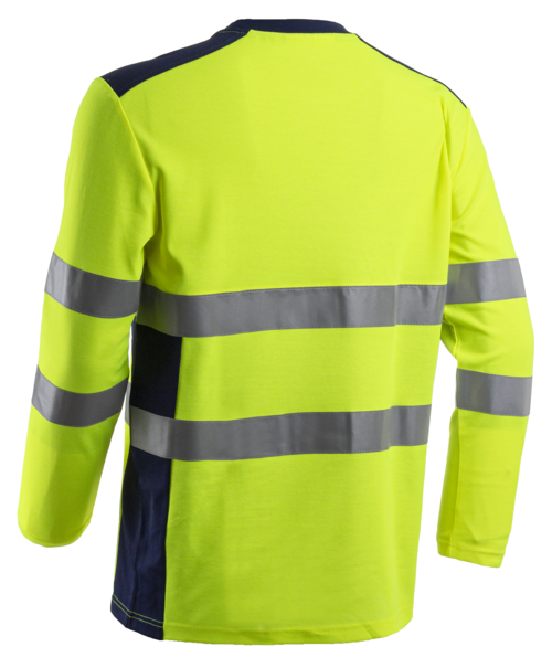 RIKKA, Tricou de înaltă vizibilitate cu mâneci lungi din bumbac/poliester 150 g/mp [3]