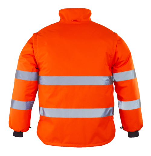 ROADWAY 4 IN 1, Jachetă HI VIS de iarnă, 4 in 1, din poliester Oxford 300D si PU, 280 g/mp, căptușeală termică, 160 g/mp [11]