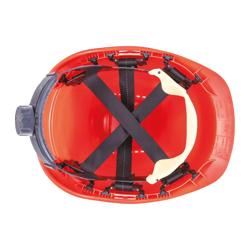 ROCKMAN C6 DR, Cască de protecție, calotă din polietilenă (PE), suspensie textilă cu fixare in 6 puncte, reglare rapidă cu rotiță (Ratchet) [2]