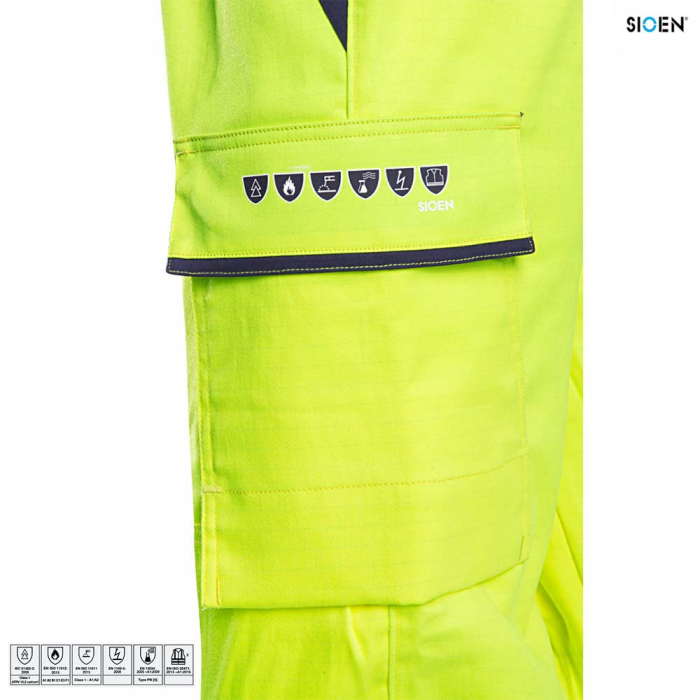 ROYAN 013V, Pantaloni de protecție multi-risc în talie din bumbac, poliester și fibre antistatice [4]