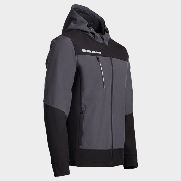 RUNE, Jachetă de lucru tip softshell din poliester cu spandex, 300 g/mp [6]