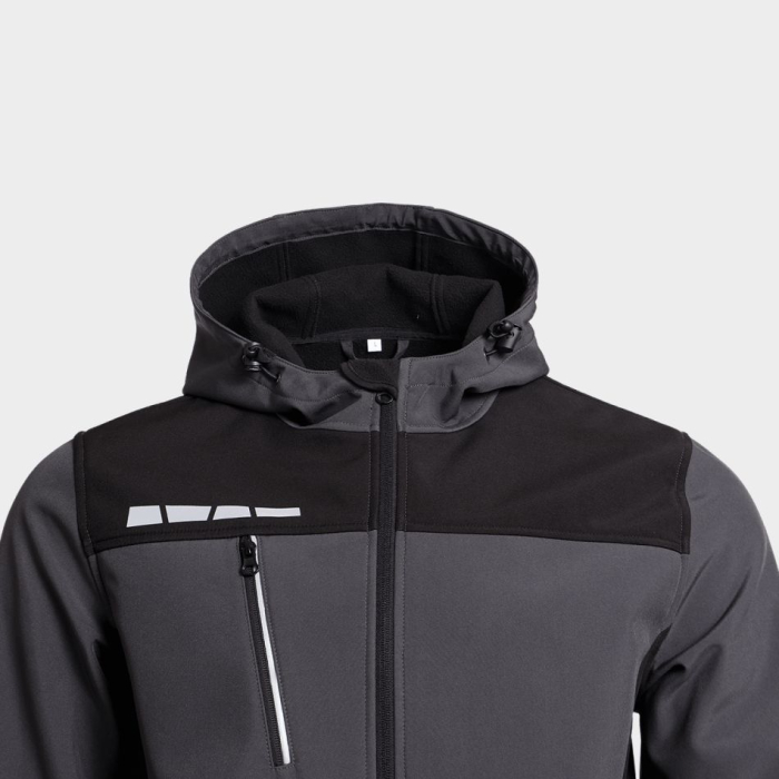 RUNE, Jachetă de lucru tip softshell din poliester cu spandex, 300 g/mp [3]