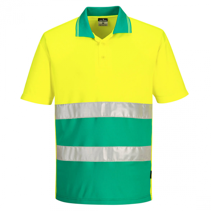 S175, Tricou polo HI-VIS cu mânecă scurtă, din poliester tricotat, 150 g/mp [4]