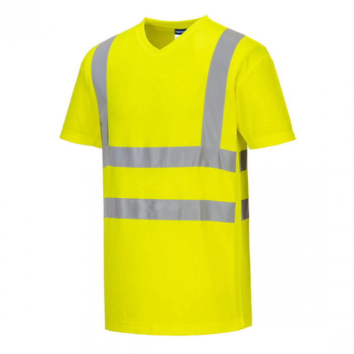 S179, Tricou cu anchior Hi-Vis din bumbac și poliester, 175 g/mp, cu inserții din plasă [4]