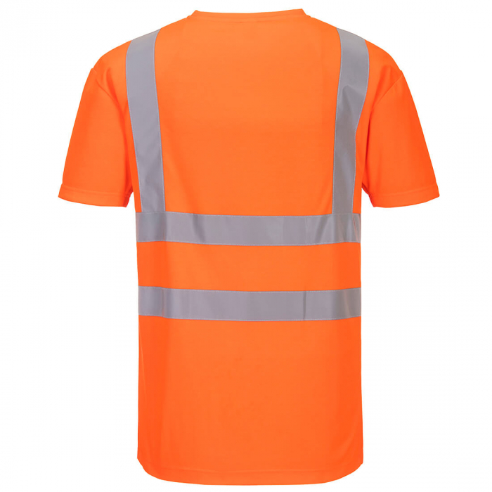 S179, Tricou cu anchior Hi-Vis din bumbac și poliester, 175 g/mp, cu inserții din plasă [2]