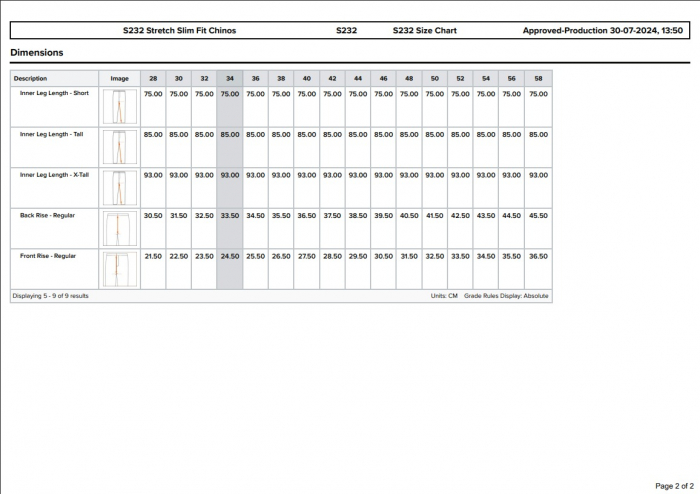 S232, Pantaloni în talie din bumbac elastic Kingsmill Stretch, 255 g/mp [4]