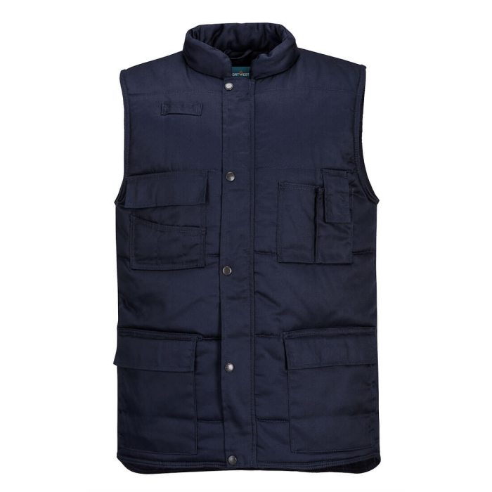 S414, Vestă de lucru, din 65% poliester, 35% bumbac twill, căptușeală 100% bumbac tartan, 190 g/mp [3]