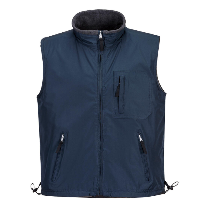 S418, Vestă reversibilă din poliester 100%, țesătură Ripstop acoperită cu PVC, 230 g/mp [2]