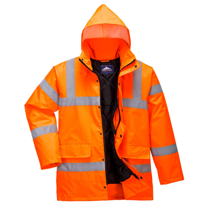 S460, Jachetă de iarnă HI-VIS cu glugă din poliester 300D, 190 g/mp, căptușeală matlasată [2]
