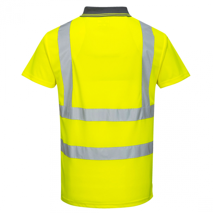 S477 HI-VIS, Tricou Polo cu maneci scurte din poliester [2]