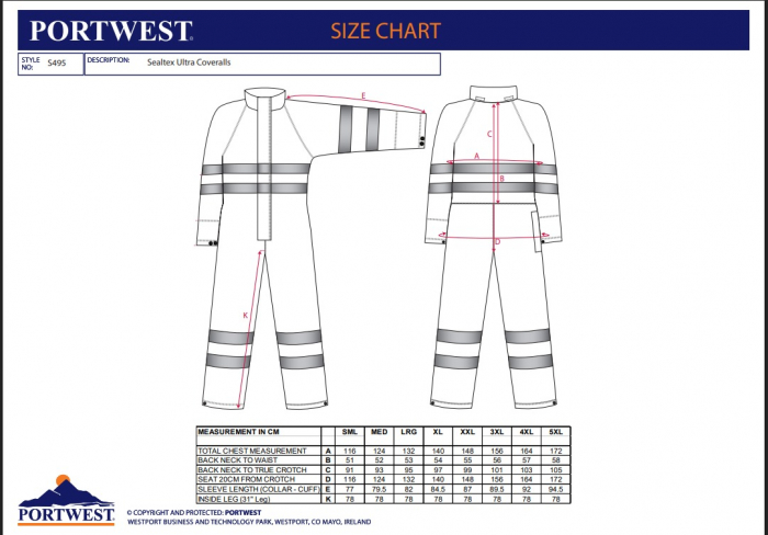 SEALTEX ULTRA - S495, Combinezon din poliester și tricot cu strat superior din poliuretan, 185 g/mp [3]
