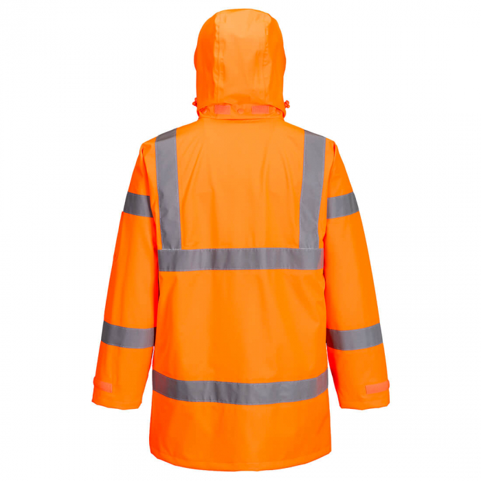 S599, Jachetă impermeabilă Hi-Vis cu glugă detașabilă, din poliester 3L, 160 g/mp [2]