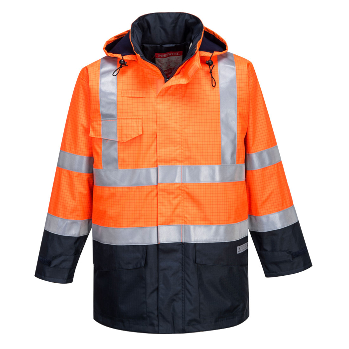 S779, Jachetă ignifugă HI-VIS din poliester impermeabil, 250 g/mp, cu căptușeală detașabilă din fleece [2]