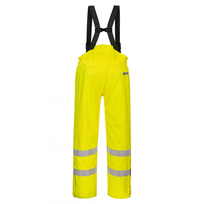 BIZFLAME - S781, Pantaloni HI-VIS cu pieptar, din poliester tratat, 250 g/mp, căptușeală ignifugă din bumbac 170 g/mp [2]