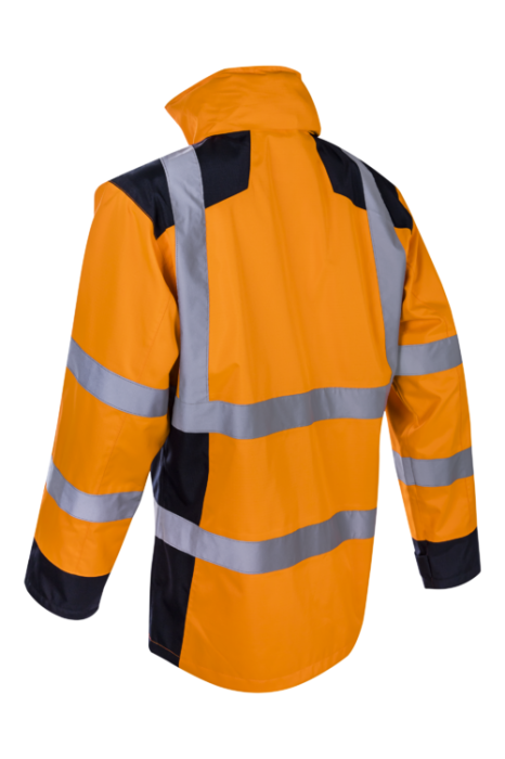 SANGAKU, Jachetă de ploaie HI-VIS din poliester ripstop Oxford 300D, căptușeală din plasă 75 g/mp [3]