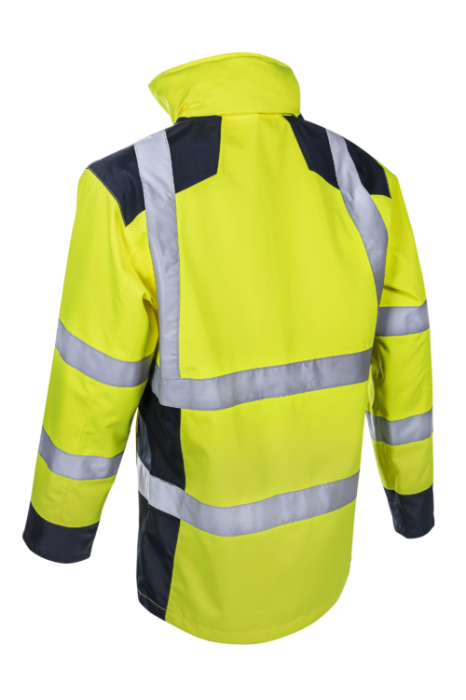 SANGAKU, Jachetă de ploaie HI-VIS din poliester ripstop Oxford 300D, căptușeală din plasă 75 g/mp [3]