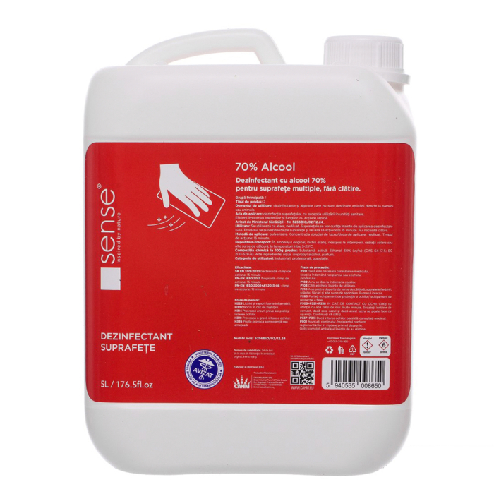 RENANIA SENSE, Dezinfectant pentru suprafețe cu 70% alcool, de la 250 ml la 5 l [2]