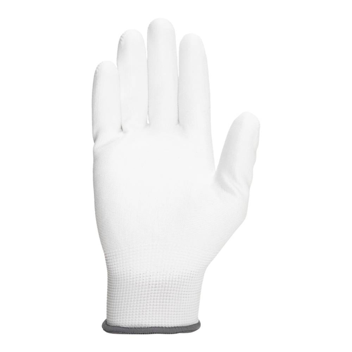 SENSOR WHITE, Mănuși de protecție din poliester tricotat, imersate în poliuretan pe degete și în palmă [3]