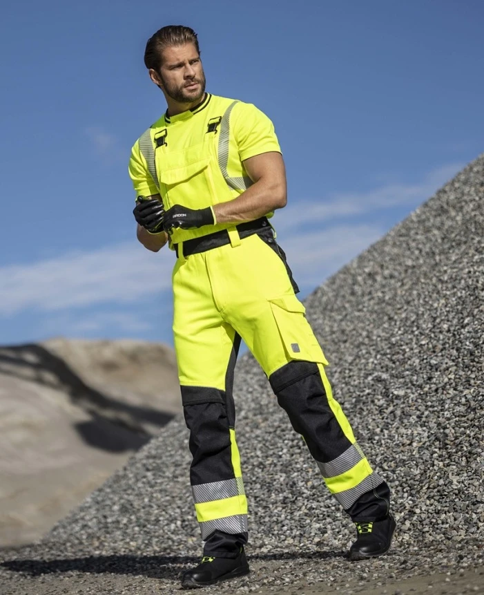 SIGNAL+, Pantaloni cu pieptar HI-VIS din poliester și bumbac twill, 290 g/mp [4]