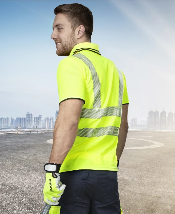 SIGNAL, Tricou polo HI-VIS cu mânecă scurtă din amestec bumbac-poliester, 150 g/mp [3]