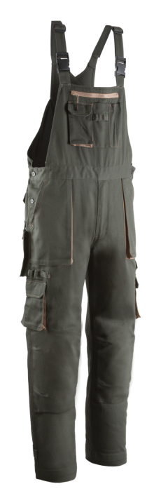 SNIPER II, Salopetă cu pieptar din twill 100% bumbac, protecție genunchi, 300 g/mp [2]