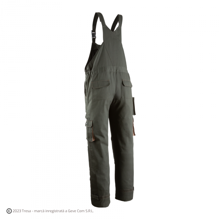 SNIPER II, Salopetă cu pieptar din twill 100% bumbac, protecție genunchi, 300 g/mp [2]