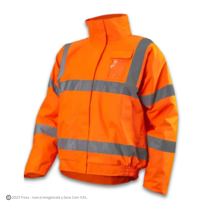 SOUKOU FLUO, Jachetă HI-VIS de iarnă tip Pilot, din poliester Oxford 300D și PU, căptușeală termică 160 g/mp [3]