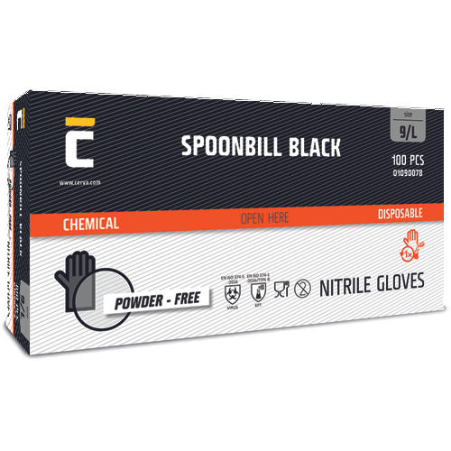 SPOONBILL BLACK, Mănuși de unică folosință din nitril [3]