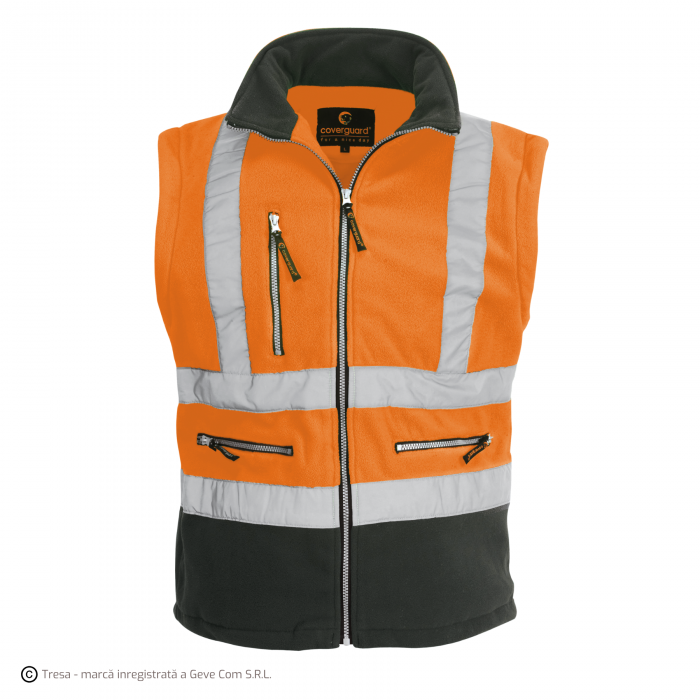 STATION, Jachetă termică HI-VIS, cu mâneci detașabile, din fleece 100% poliester 330 g/mp [2]