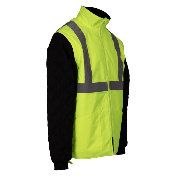 SWEDEN NEXT, Jachetă 4 în 1 HI-VIS, cu glugă încorporată, din poliester Oxford, 300 g/mp, căptușeală termică 180 g/mp [8]