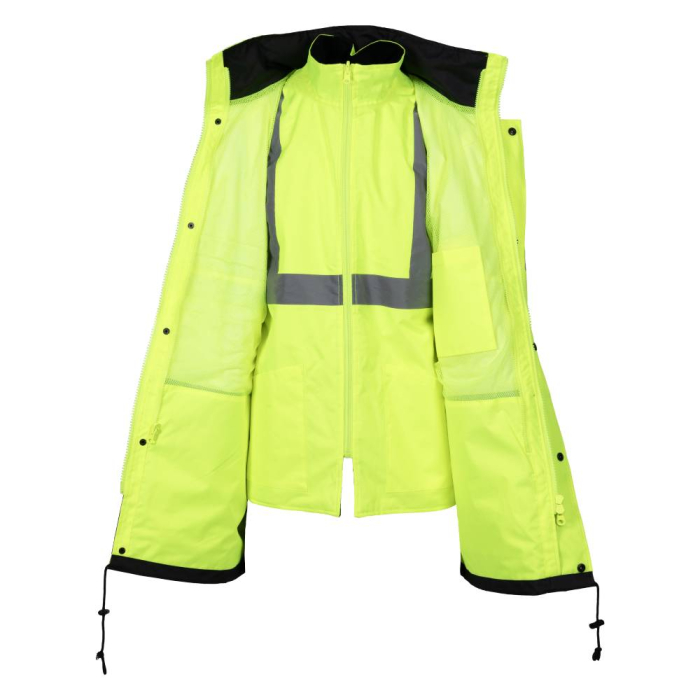 SWEDEN NEXT, Jachetă 4 în 1 HI-VIS, cu glugă încorporată, din poliester Oxford, 300 g/mp, căptușeală termică 180 g/mp [6]